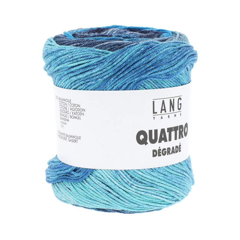 Lang Yarns Quattro Dégradé 0011 Blau