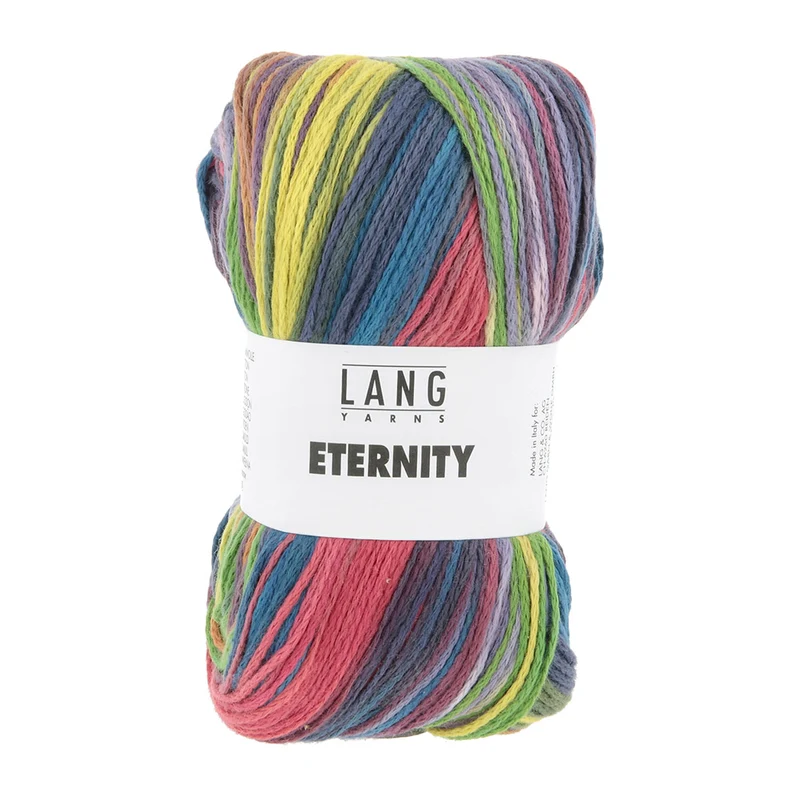 Lang Yarns Eternity 0007 Lachs/Rot/Gelb/Blau