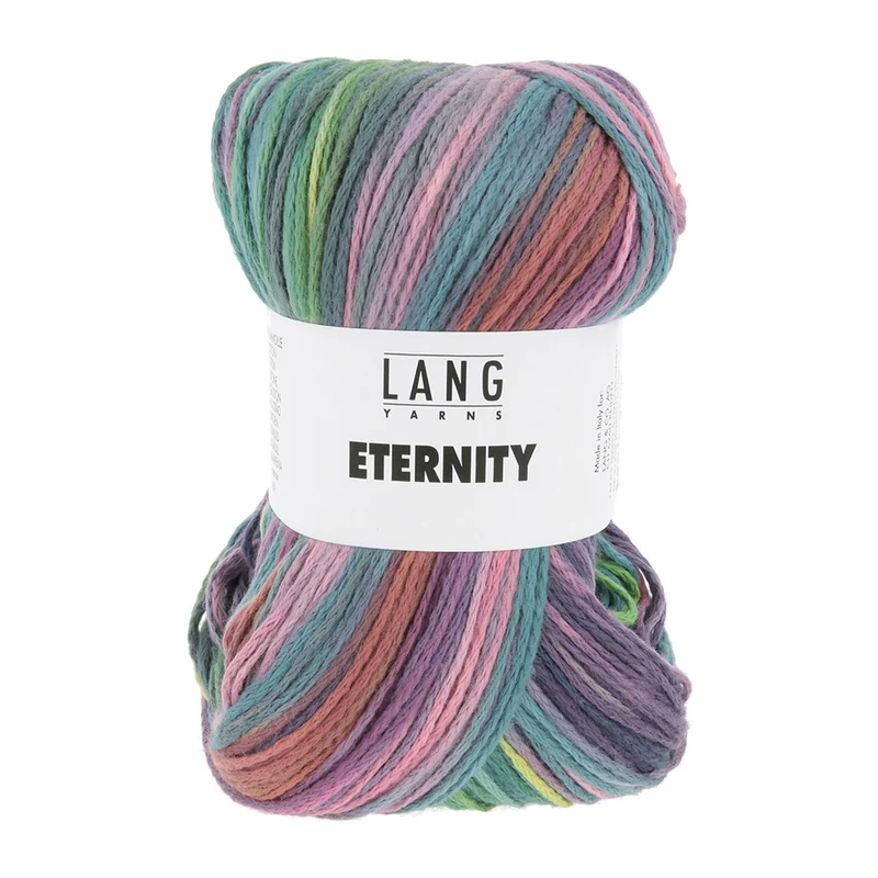 Lang Yarns Eternity 0006 Lila/Rosa/Limette/Smaragd