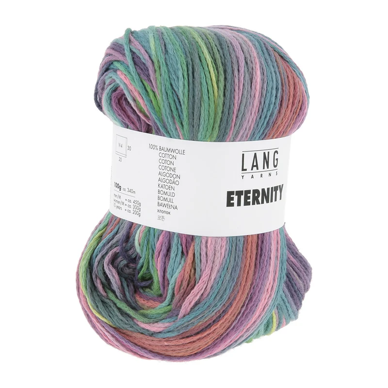 Lang Yarns Eternity 0006 Lila/Rosa/Limette/Smaragd