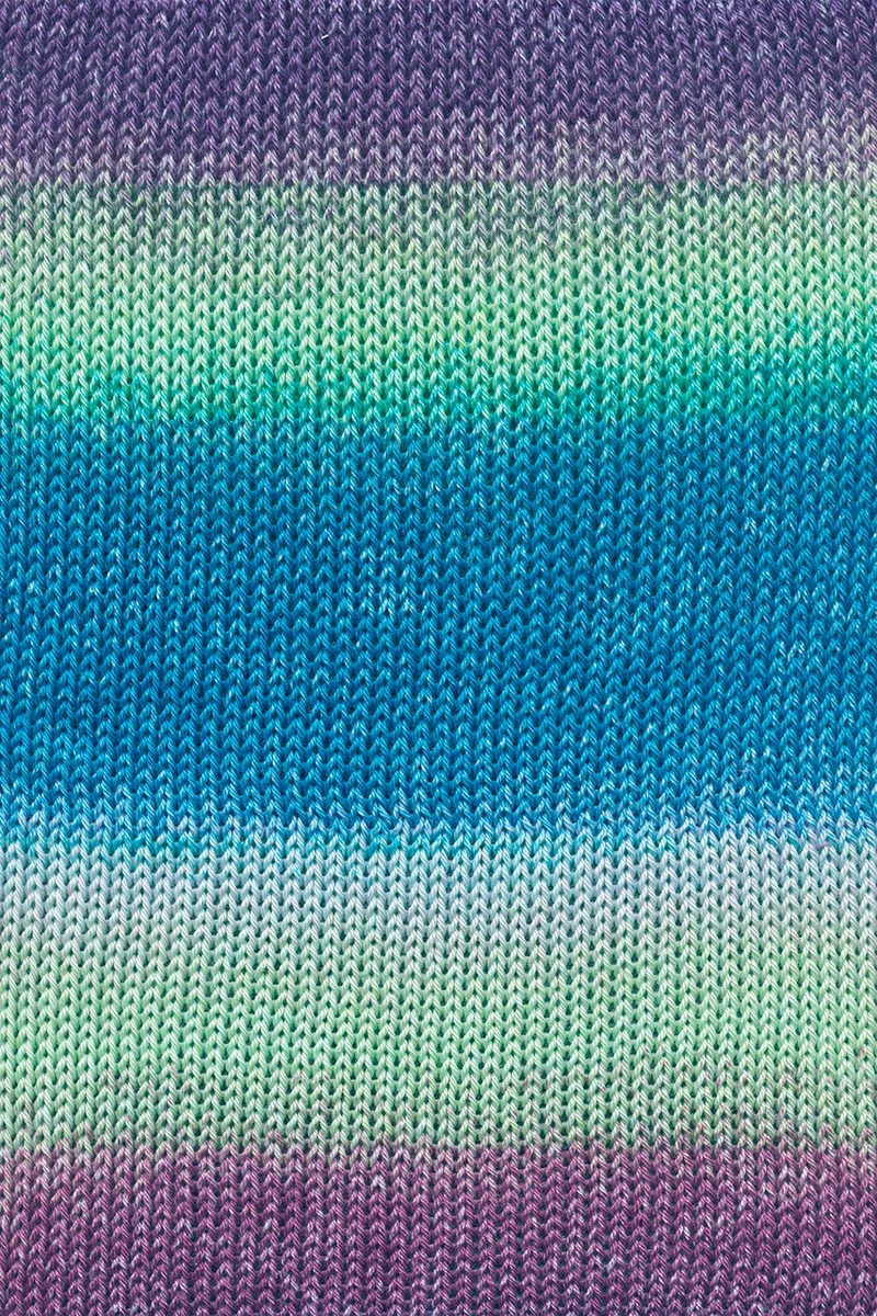 Lang Yarns Quattro Dégradé 0019 Lila/Grün/Blau