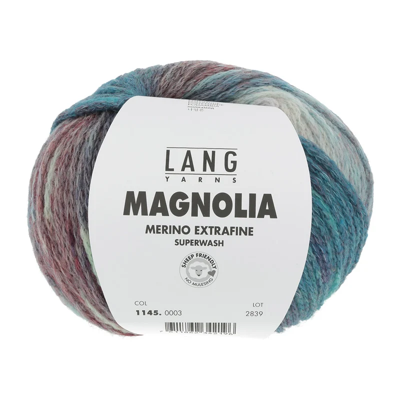 Lang Yarns Magnolia 003 Türkis/Rot/Grün