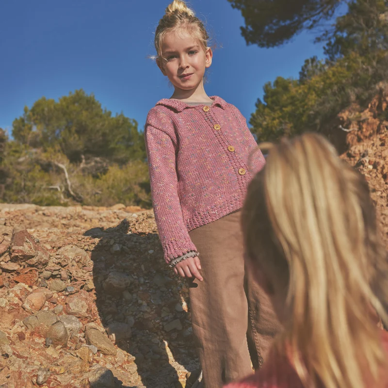 Katia Basic Merino Popcorn 106 Kupfer-Weiß