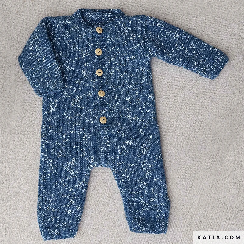 Katia Basic Merino Popcorn 106 Kupfer-Weiß