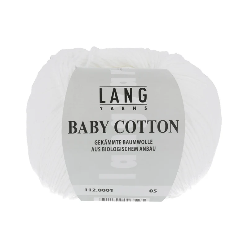 Lang Yarns Baby Cotton 0001 Weiß