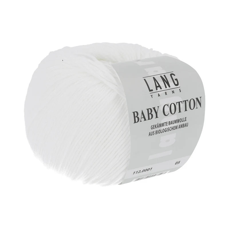 Lang Yarns Baby Cotton 0001 Weiß