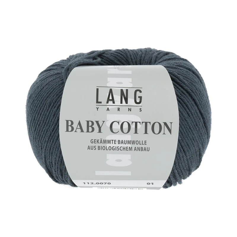 Lang Yarns Baby Cotton 0070 Dunkelgrau