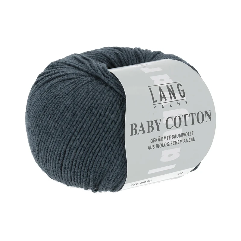 Lang Yarns Baby Cotton 0070 Dunkelgrau