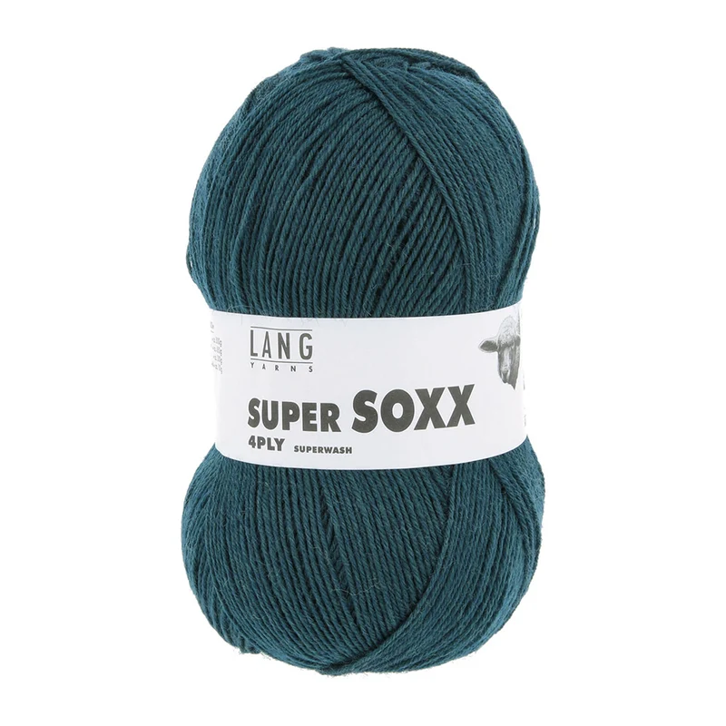 Lang Yarns Super Soxx 4-Fach 0188 Dunkelpetrol (4-fädig)