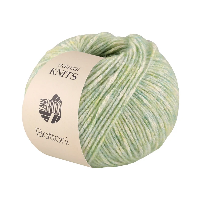 Lana Grossa Bottoni 011 Pastellgrün/Creme
