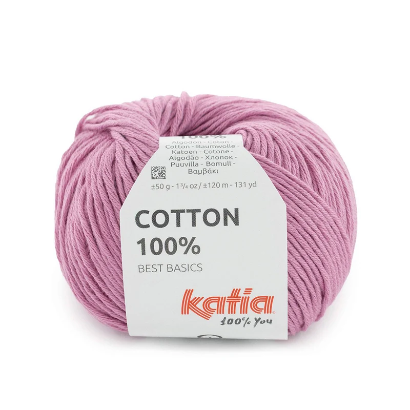 Katia Cotton 100 % 076 Kaugummi-Rosa