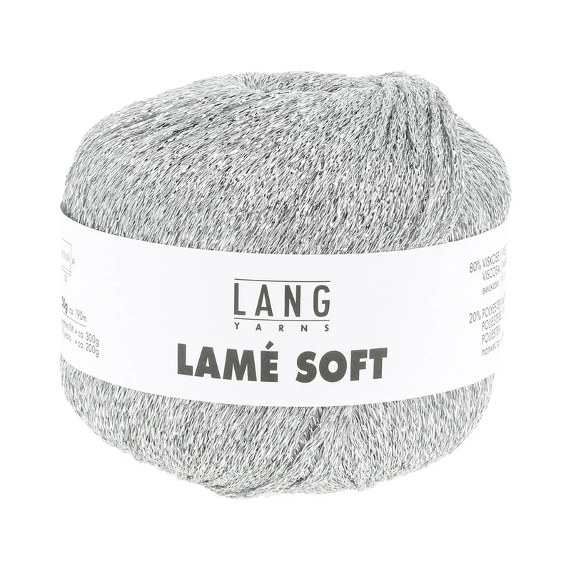 Lang Yarns Lamé Soft 0003 Hellgrau