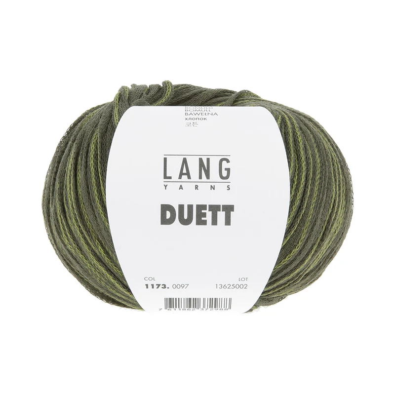 Lang Yarns Duett 0097 Dunkeloliv/Helloliv