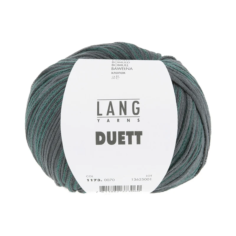Lang Yarns Duett 0070 Anthrazit/Petrol