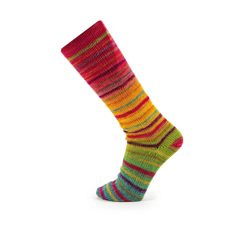 Katia Symmetric Socks & More – Paradise 042 Braun-Rot-Schwarz