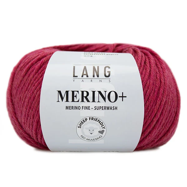 Lang Yarns Merino+ 0265 Himbeere meliert