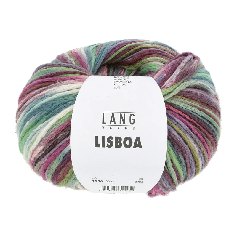 Lang Yarns Lisboa 0002 Pflaume/Fuchsia/Petrol/Olive