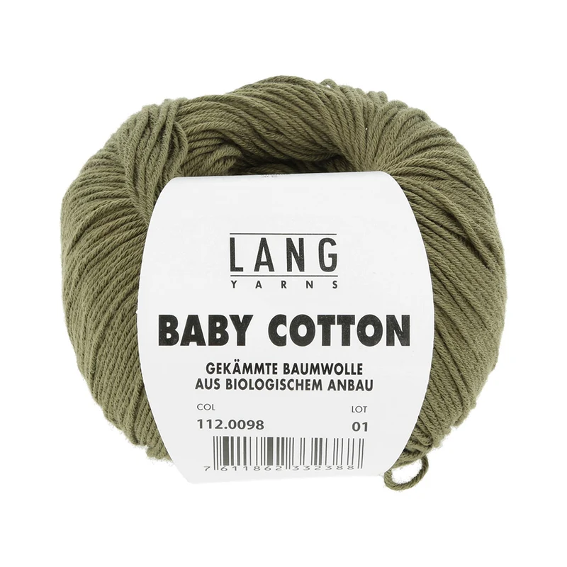 Lang Yarns Baby Cotton 0098 Oliv