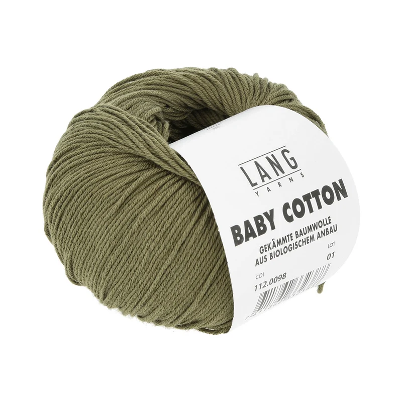 Lang Yarns Baby Cotton 0098 Oliv