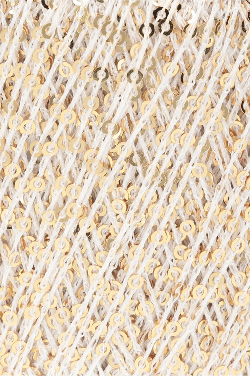 Lang Yarns Paillettes 0002 Weiß/Gold