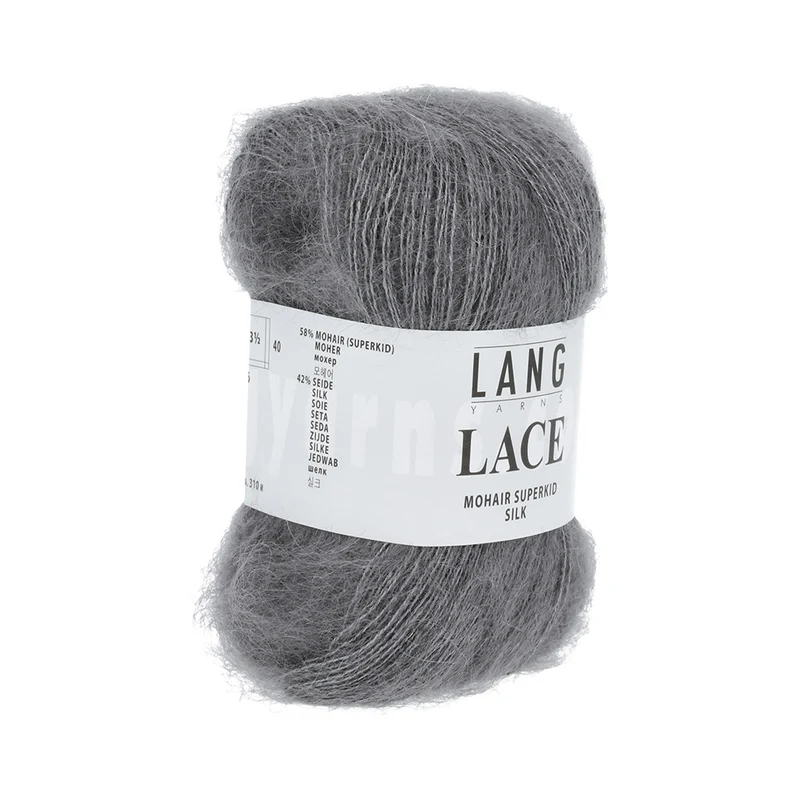Lang Yarns Lace 0005 Grau-Mélange