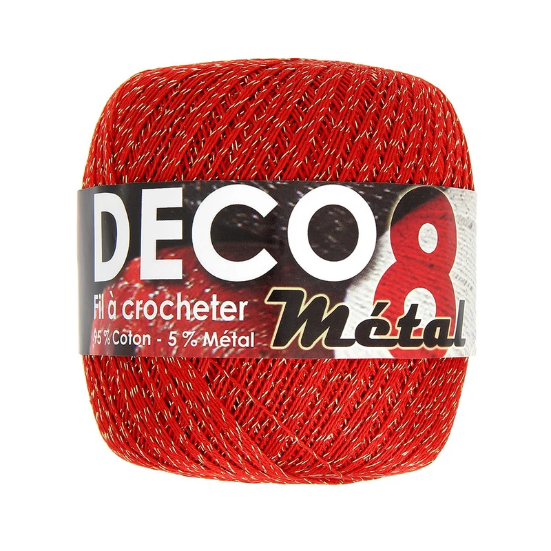 Trimits Deco 8M Häkelbaumwolle Metallic 45 O Passie