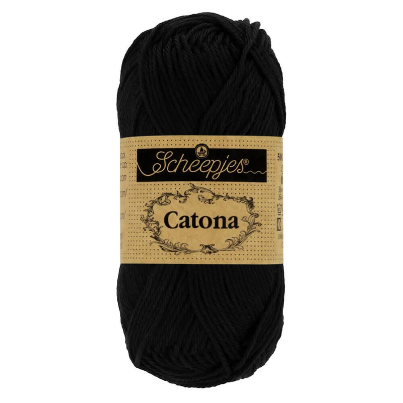 Scheepjes Catona 50 g 110 Jet Black