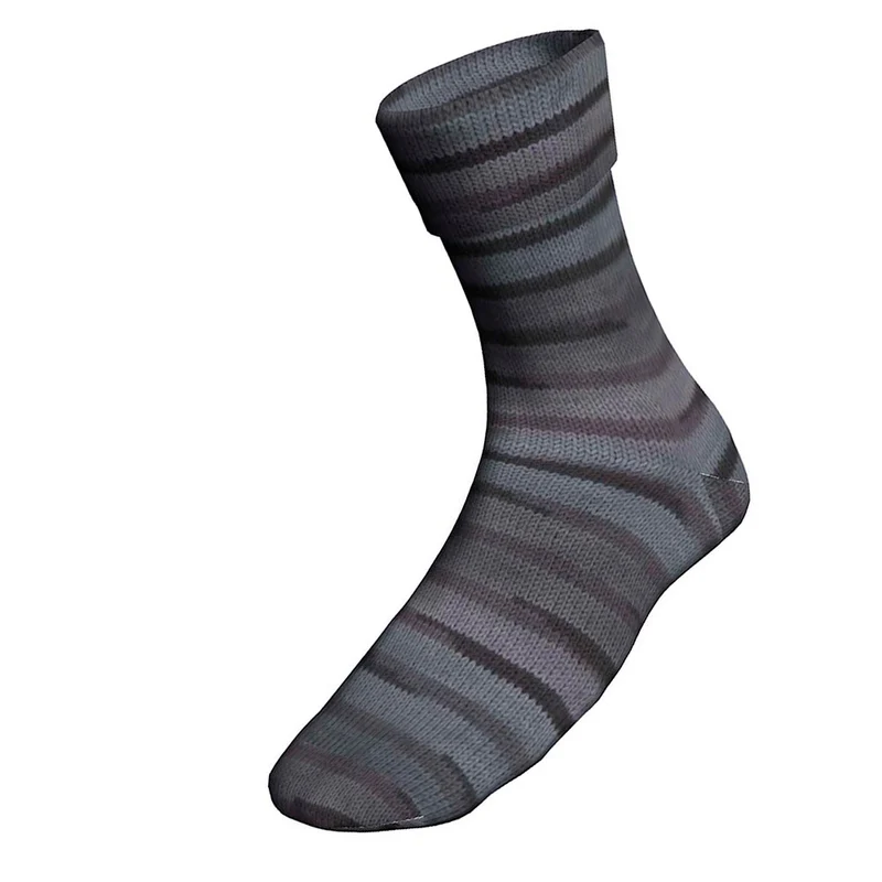 Lang Yarns Super Soxx Color 4-fach 0552 Grau/Schwarz 1150 Graphite