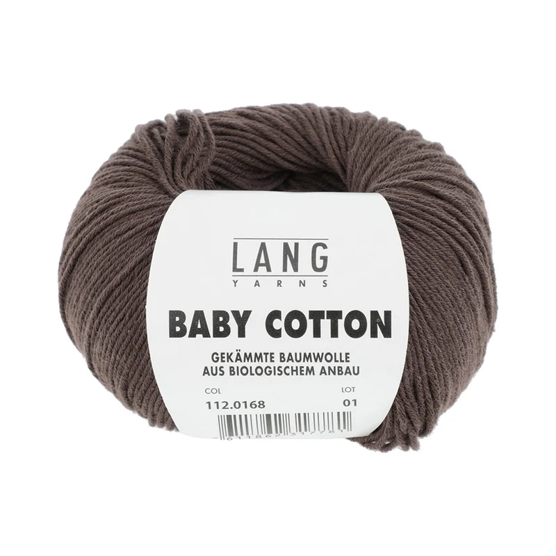 Lang Yarns Baby Cotton 0168 Dunkelbraun