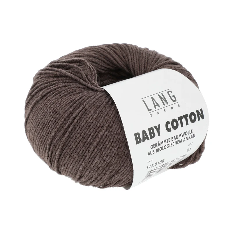Lang Yarns Baby Cotton 0168 Dunkelbraun