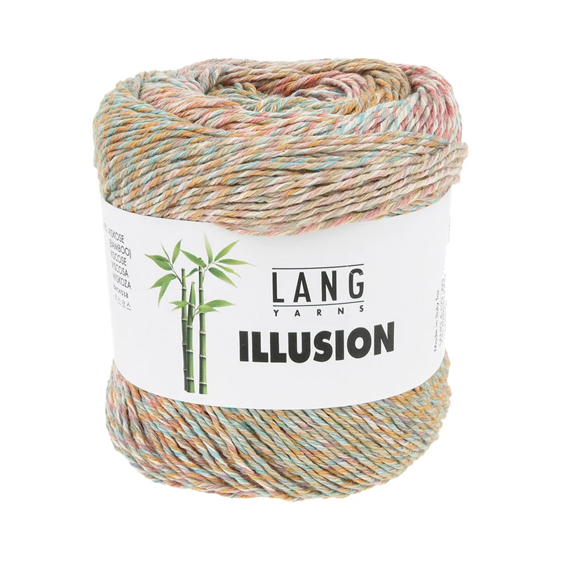 Lang Yarns Illusion 0011 Lachs/Orange/Aqua/Creme