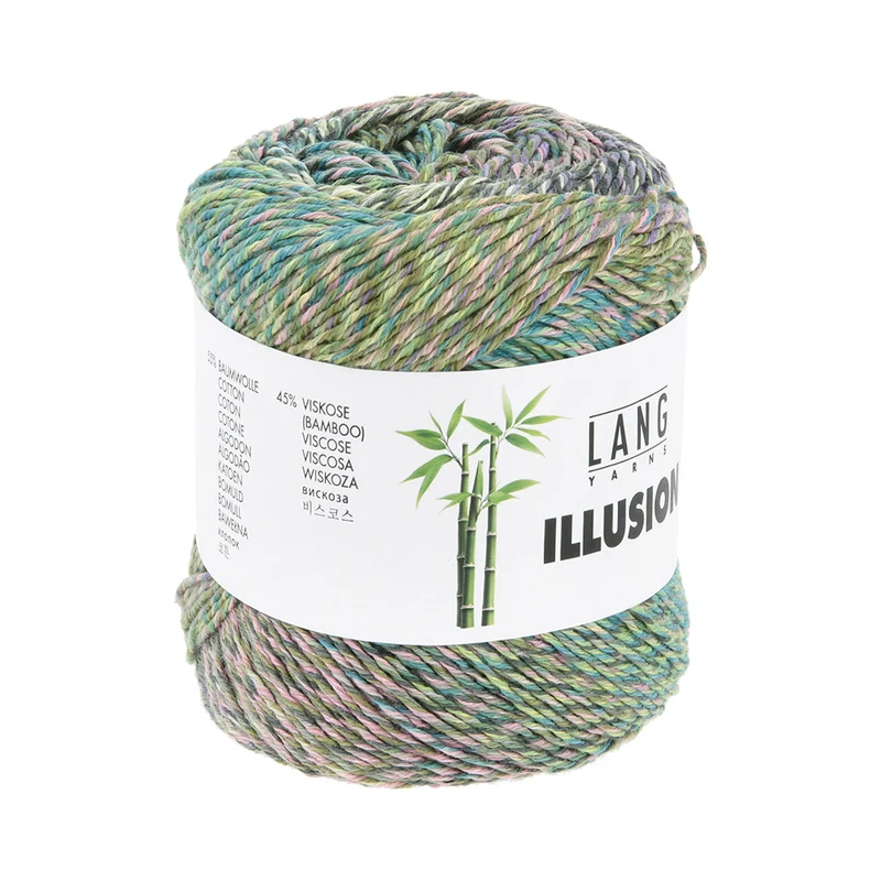 Lang Yarns Illusion 0010 Grün/Rosa/Blau/Lavendel