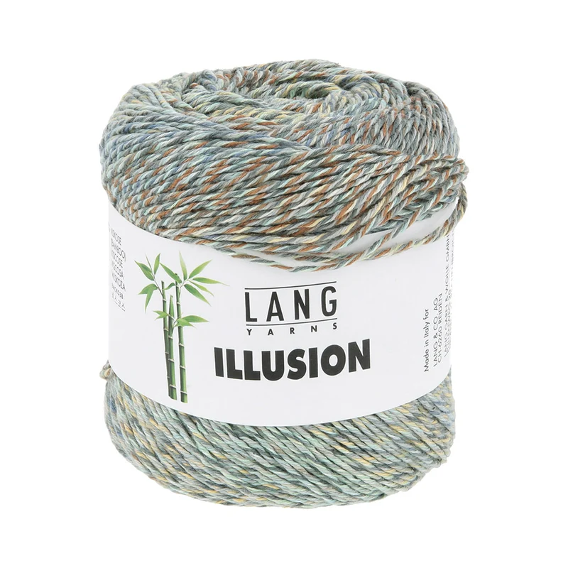 Lang Yarns Illusion 0009 Blau/Braun/Grau/Meerschaum