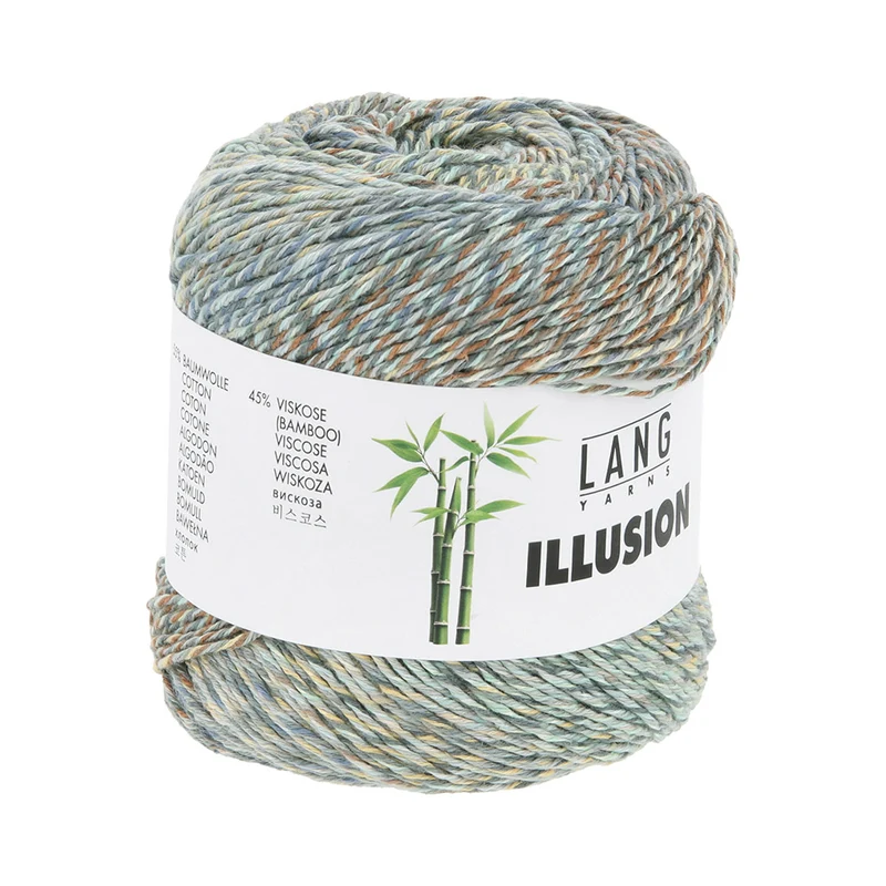 Lang Yarns Illusion 0009 Blau/Braun/Grau/Meerschaum