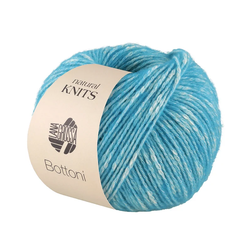 Lana Grossa Bottoni 009 Türkis/Creme