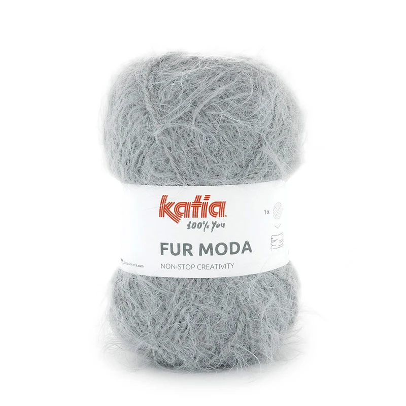 Katia Fur Moda 108 Grau