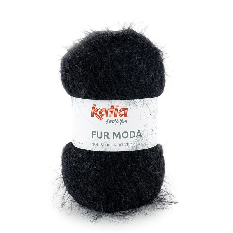 Katia Fur Moda 107 Schwarz