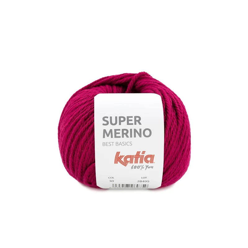 Katia Super Merino 030 Himbeerrot
