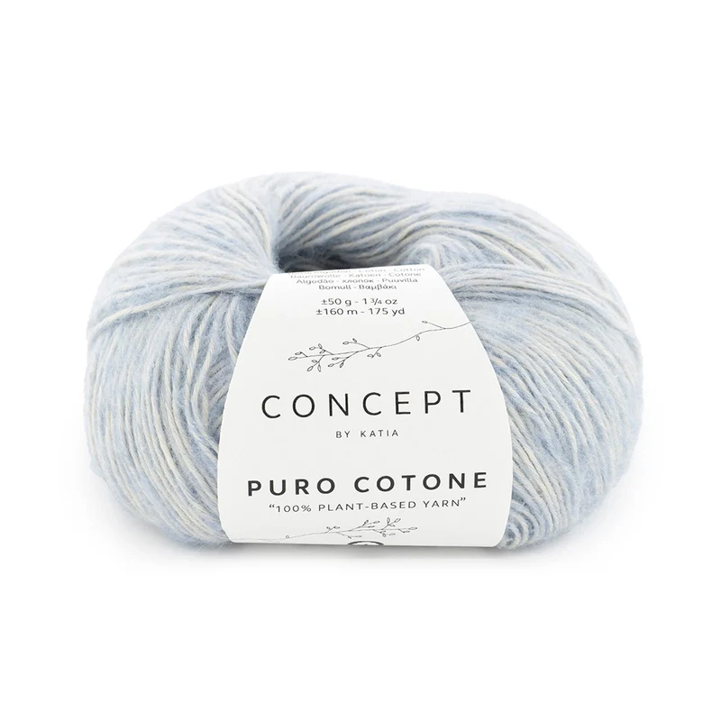 Katia Puro Cotone 63 Blau-Cyan