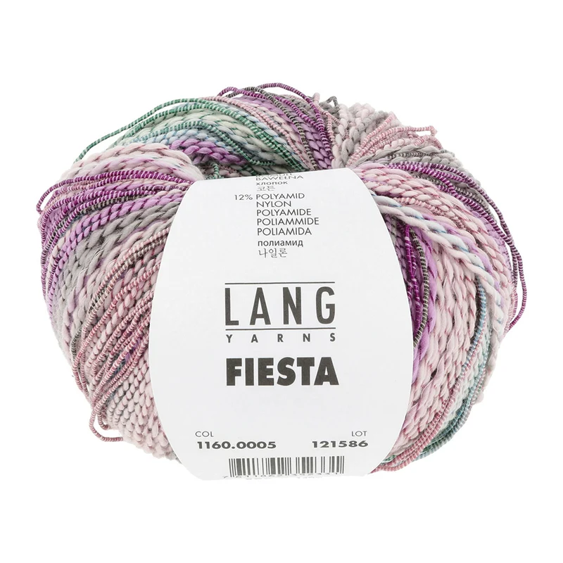 Lang Yarns Fiesta 0005 Violett/Rosa/Grau/Grün