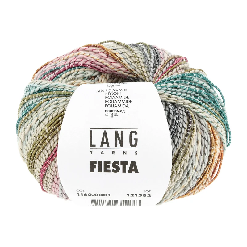 Lang Yarns Fiesta 0001 Aqua/Rosa/Grau/Gelb