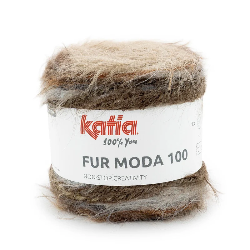 Katia Fur Moda 100 303 Braun-Grau
