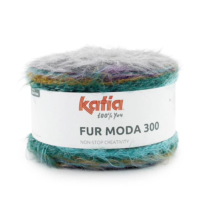 Katia Fur Moda 300 302 Ölfarbe – Lila – Ocker