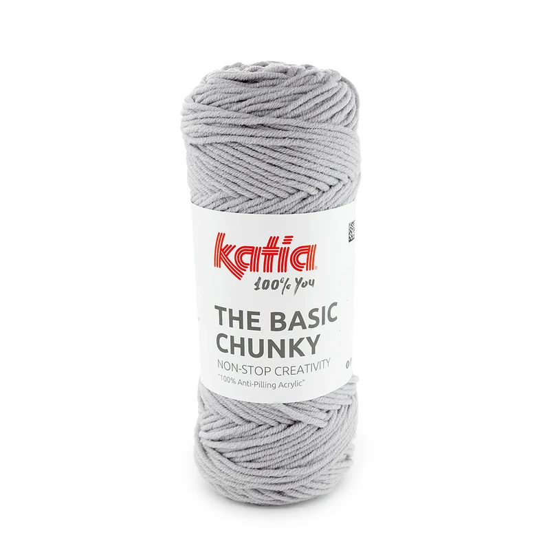 Katia The Basic Chunky 200 Perlmuttartiges Hellgrau