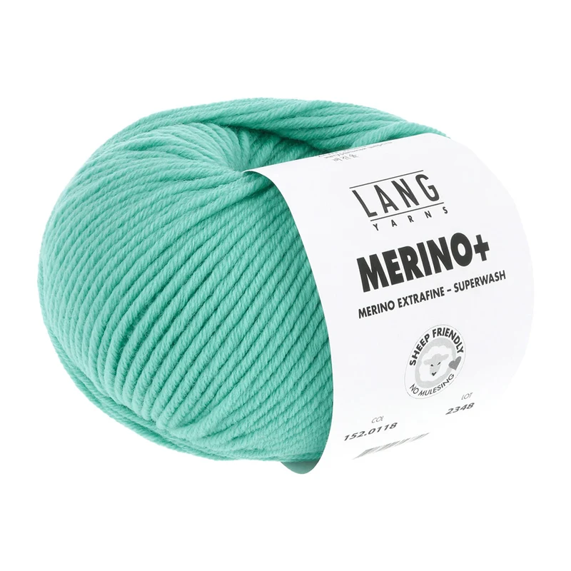 Lang Yarns Merino+ 0118 Quarzgrün