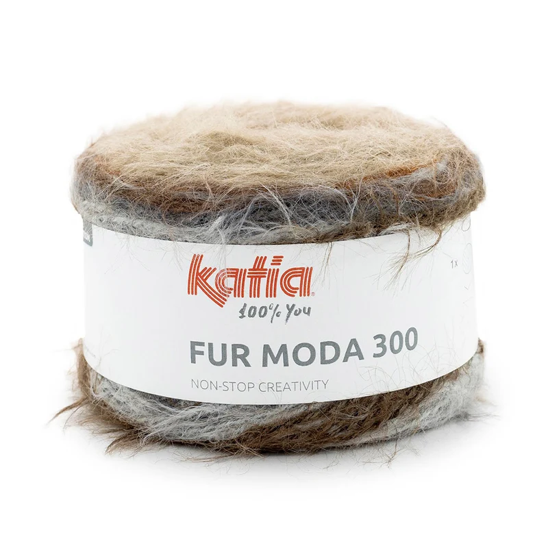 Katia Fur Moda 300 303 Braun-Grau