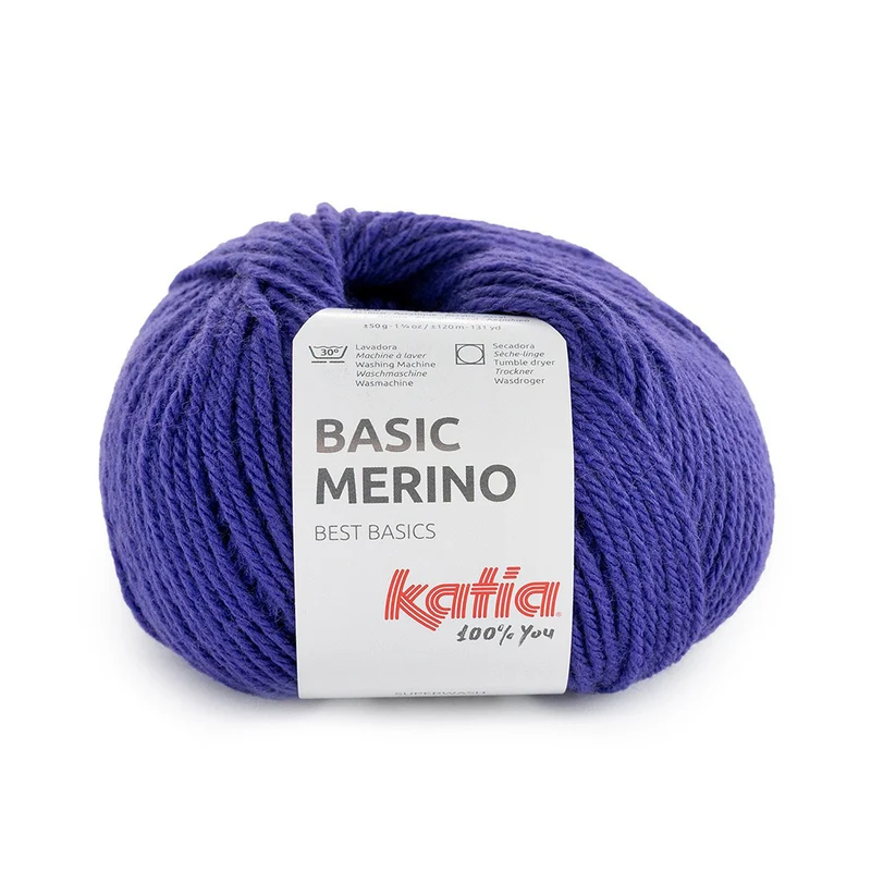 Katia Basic Merino 108 Dunkel-Mauve