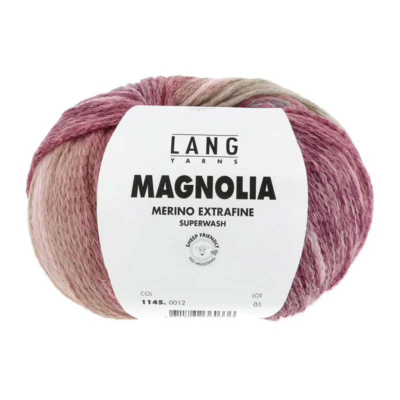 Lang Yarns Magnolia 0012 Rosa/Blau/Braun