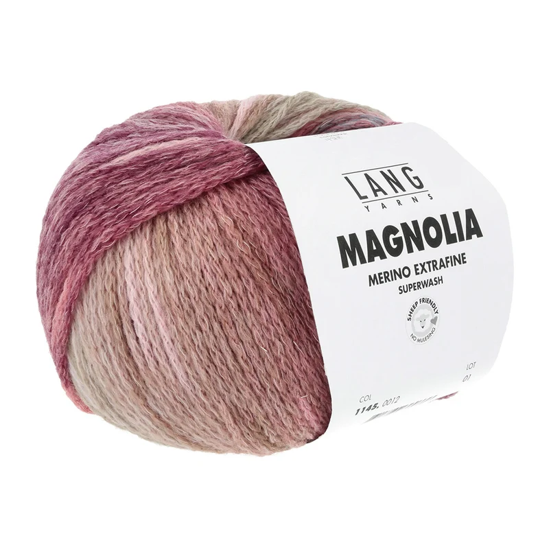 Lang Yarns Magnolia 0012 Rosa/Blau/Braun