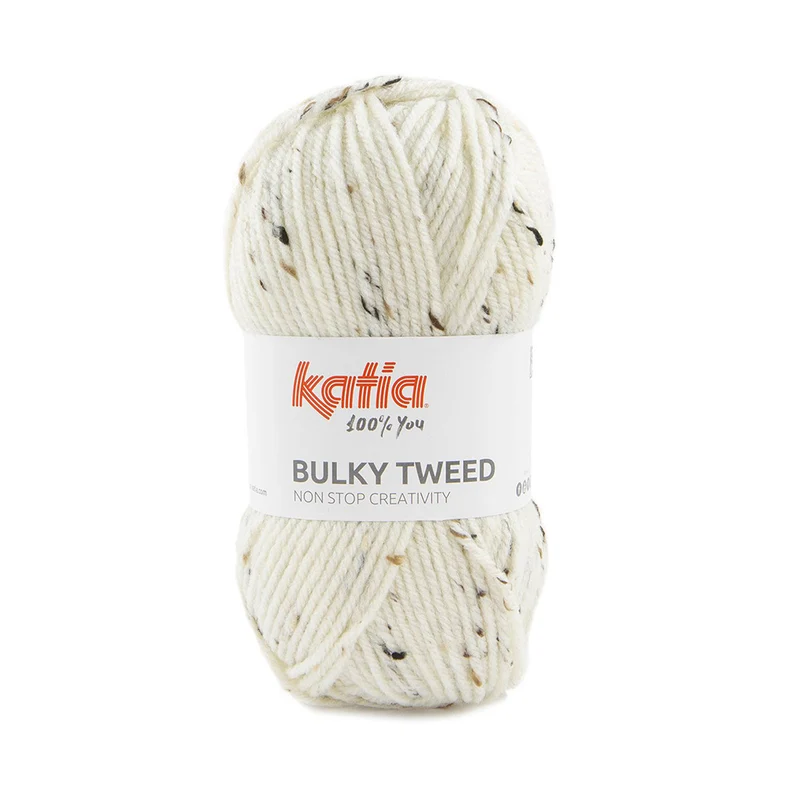 Katia Bulky Tweed 200 Naturweiß